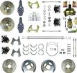 1959-64 Chevrolet 4 Wheel Power Disc Brake Conversion Set With 11" Drilled/Slotted Rotors-2" Drpspn