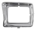 1978-79 Ford F-Series Truck/Bronco; Rectangle Headlight Door; Chrome; LH Driver Side