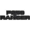1977-79 Ford F-250 Truck; Cowl Side Emblem; "F250 RANGER"; Satin Black