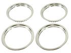 15" Stainless Steel 1-1/2" Deep Rally Wheel Trim Ring Set for OEM Wheel Only