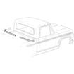 1974-79 Ford F-Series Truck; Rear Cab Belt Mouldings; LH And RH; With Super Cab