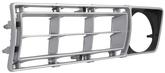 1976-77 Ford F100. F250, F350 Truck; Inner Grille Insert; Argent & Charcoal; LH Driver Side