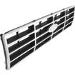 1982-86 Ford F-Series Truck / Bronco; Grill Insert; F-150 / F-250 / F-350; Argent Silver With Chrome Accents