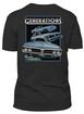 Classic Industries Firebird Generations ; T-Shirt ; Black ; Large