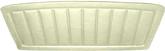 1967-72 Chevy, GMC Pickup Truck; Hard Board Interior Headliner; Madrid Grain Vinyl; OE Style; Off White - Brand: PUI