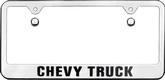 Chevy Truck Chrome License Plate Frame