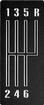 1968-69 Camaro; Console Shift Plate Emblem; 6 Speed