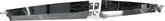 1963-64 Chevy II, Nova; Radiator Support Show Panel; with Etched "Bow Tie" Logo; Black Anodized Finish