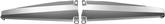 1973-74 Nova, Apollo, Omega, Ventura; Radiator Support Filler Panels; with Air Conditioning; without Logo; Natural Anodized