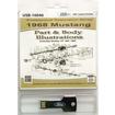 1968 Mustang; Part And Body Illustrations; USB Thumb Drive