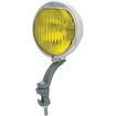 1940 Chrome Fog Light with Amber Glass Lens; Painted Bracket