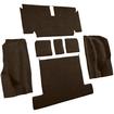1971-75 Chevrolet Corvette; Coupe; Rear Molded Carpet; w/ Heel Pad; Loop; Dark Brown