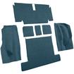 1971-75 Chevrolet Corvette; Coupe; Rear Molded Carpet; w/o Heel Pad; Loop; Bright Blue