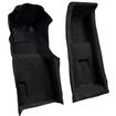 1971-75 Chevrolet Corvette; 4-Speed; Front Molded Carpet Set; w/ Heel Pad; Cutpile; Black