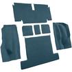 1971-75 Chevrolet Corvette; Coupe; Rear Molded Carpet; w/o Heel Pad; Loop; Mass Backing; Bright Blue