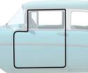 1955-57 Chevy, Olds, Pontiac; Door Frame Weatherstrip; w/o Molded Ends; 2 or 4 Door Sedan, Station Wagon; Pair