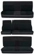 1981-91 Suburban Base Model Standard Vinyl Bench Seat Upholstery Set - Black