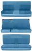 1981-91 Suburban Base Model Standard Encore/Regal Velour Bench Seat Upholstery Set - Royal Blue/Blue
