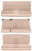 1981-91 Suburban Base Model Standard Encore Velour Bench Seat Upholstery Set - Sandstone