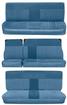 1981-91 Suburban Base Model Standard Encore Velour Bench Seat Upholstery Set - Royal Blue