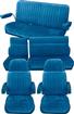1981-91 Suburban Silverado Style - Encore / Regal Velour Upholstery Set - Royal Blue / Blue