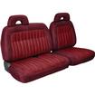 1992-95 Chevrolet, GMC Pickup Truck with Extended Cab; Encore Velour Front Seat Upholstery; Burgundy / Red