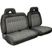 1992-95 Chevrolet, GMC Pickup Truck with Extended Cab; Encore Velour Front Seat Upholstery; Dark Charcoal / Light Charcoal Inserts