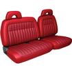 1992-95 Chevrolet, GMC Pickup Truck with Extended Cab; Deluxe Vinyl Front Seat Upholstery; Torch Red