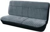 1981-87 Chevy, GMC Pickup Truck; Black Vinyl & Silver Cloth Bench Upholstery Set