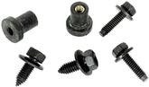 1967-81 Radiator Mounting Hardware Set, 4 Bolts and 2 LH Rubber Well Nuts