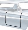 1961-62 Buick. Cadillac, Chevy, Pontiac, Olds; Front Door Frame Weatherstrip; 4-Door Hardtop; Pair