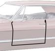 1965-68 Impala, GM Full Size; Front Door Frame Weatherstrip Seal, 4 Door Hardtop, Pair