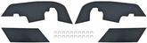 1968-69 Chevrolet Impala, Bel Air, Biscayne, Caprice; Fender Skirt Dust Shields; with Hardware; Pair