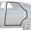 1969-70 Impala /GM Full-Size; Door Frame Weatherstrip Seal; 4-Door Sedan; Rear Door; Pair