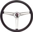 Classic Nostalgia Black Foam Steering Wheel With Arrow Head Cap 3 Spoke (15" Dia)