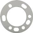 Wheel Spacer; Die Cast Aluminum; 5/6 Lug 4.25" to 4.75" Bolt Circle; 1/4" Thick