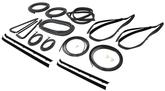 1981-1985 Chevy, GMC Pickup  Truck ; Complete Weatherstrip Kit, with Chrome Windshield Lock Strips