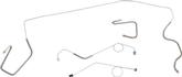 1967 Mopar A-Body With Manual Brakes 4 Piece Stainless Steel Front Brake Line Set