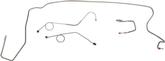 1975 Mopar A-Body With Manual Drum Brakes 4 Piece Stainless Steel Front Brake Line Set