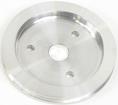 Chevrolet Small Block With Short Water Pump Single Groove Machined Finish V-Belt Crankshaft Pulley