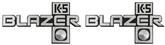1981-88 Chevy Blazer; K5 BLAZER Front Fender Emblem Set; Pair 