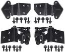 1965-66 Mustang; Upper and Lower Door Hinge Kit; with Hardware